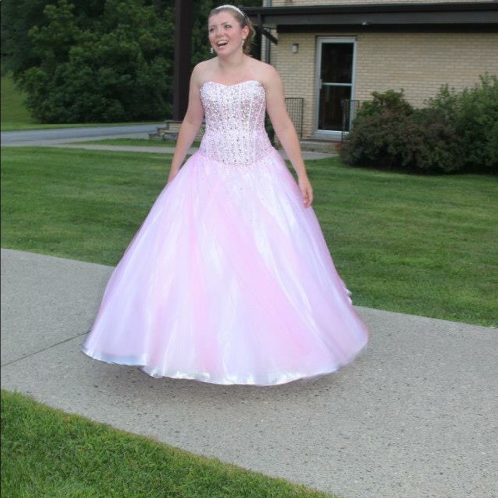 Pink ball gown